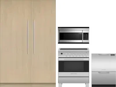 5 Piece Package Includes Refrigerator, Freezer, Range, Microwave And Dishwasher